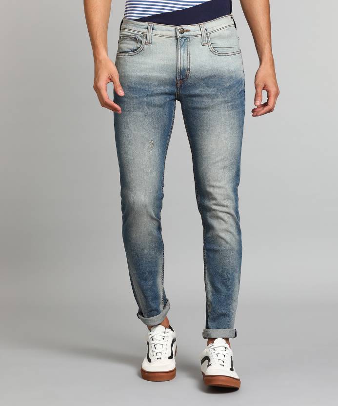 LEE Skinny Men Blue Jeans - Buy HEAVY SPRAYED TINTED BLUE LEE Skinny Men  Blue Jeans Online at Best Prices in India 