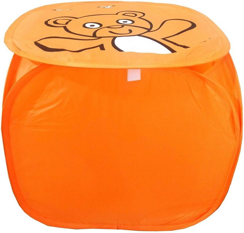Loomantha 30 Orange Laundry Basket Bag Stool Storage Loomantha 30 Orange Laundry Basket Bag Stool Storage