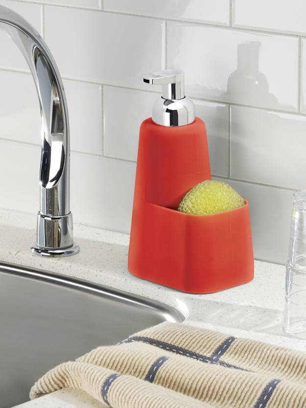 Interdesign Lineo Kitchen Foaming Soap Dispenser Pump And Sponge Interdesign Lineo Kitchen Foaming Soap Dispenser Pump And Sponge Caddy Organizer 473 Ml Conditioner Foam