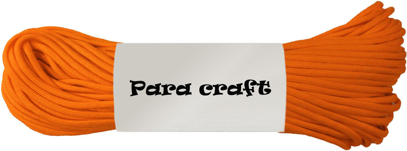 Paracraft Paracraft 50ft 550 Paracord Parachute Survival Cord - Orange Multicolor(Length: 30 m, Diameter: 4 mm) - Flipkart Deal