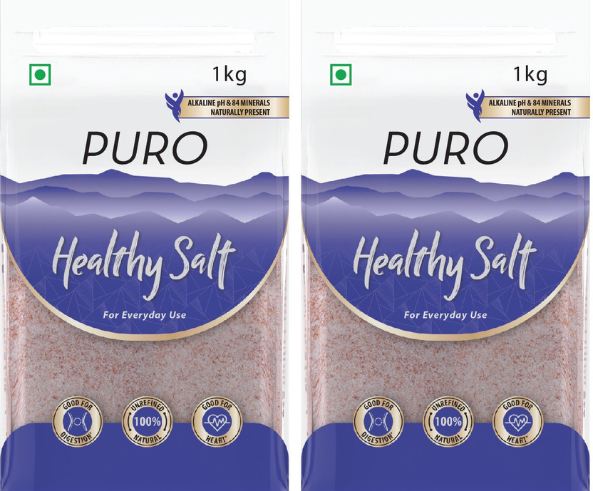 Puro Healthy Salt - Rock Salt(1 kg, Pack of 2)