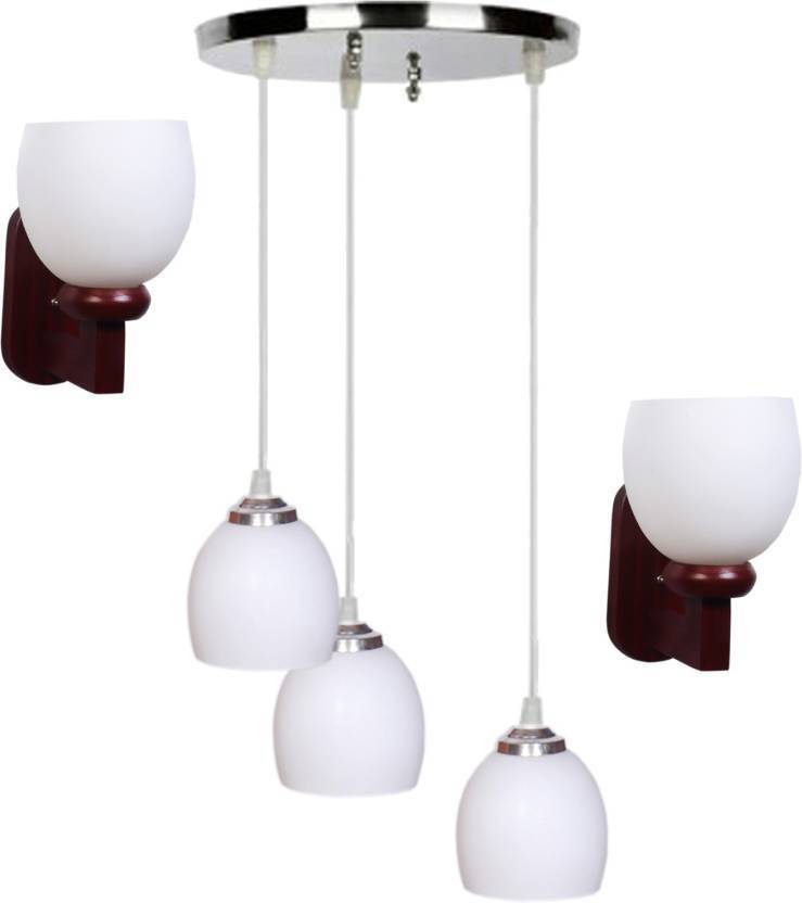 Afast Pandent Three Hanging Ceiling Lamp Como With Two Matching Wall Lamp Of Colorful Decorative Glass Shade Do61 Pendants Ceiling Lamp