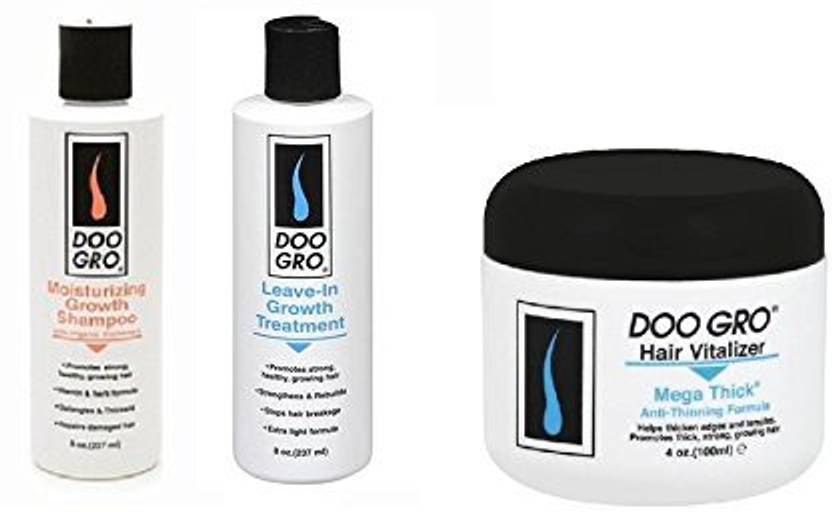 Doo Gro Hair Grow Kit Moisturizing Shampoo 8 Oz Leave In Grow