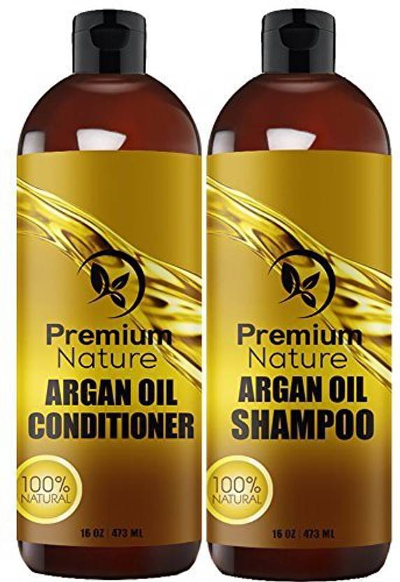 Premium Nature Argan Oil Shampoo And Conditioner Set Sulfate