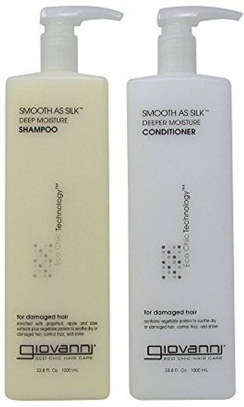 Giovanni Eco Chic Smooth As Silk Shampoo Conditioner Deep