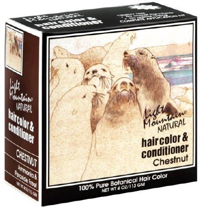 Light Mountain Hair Color Conditioner Chestnut 4 Oz Powder