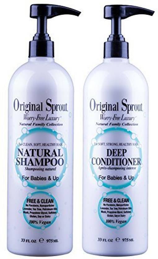 Original Sprout Natural Shampoo And Deep Conditioner Bundle
