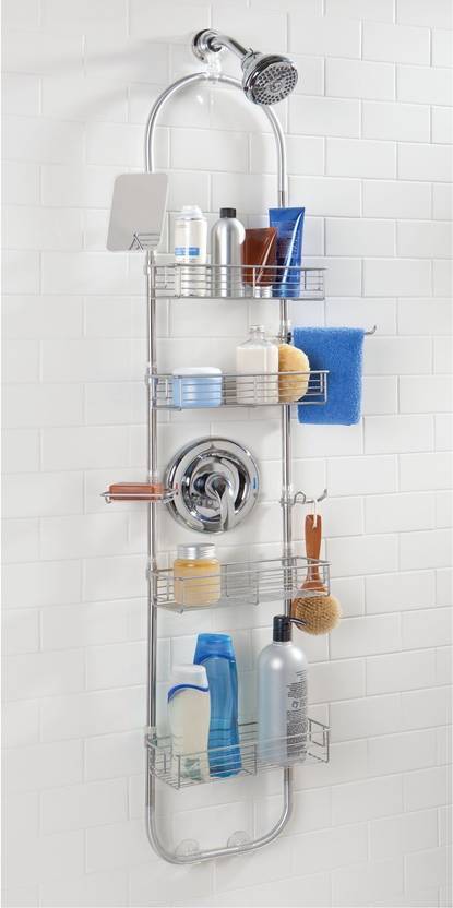 Interdesign Forma Hanging Shower Caddy Station Adjust Bath Shelves Interdesign Forma Hanging Shower Caddy Station Adjust Bath Shelves For Shampoo Steel Wall Shelf Number Of 4 Silver