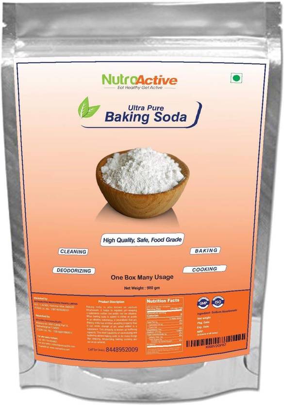 NUTROACTIVE BAKING SODA Ultra Pure 900 gm Baking Soda Powder Price in