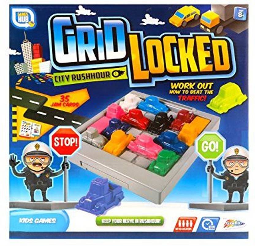 The Works Grafix Gridlock Game Party & Fun Games Board Game Grafix