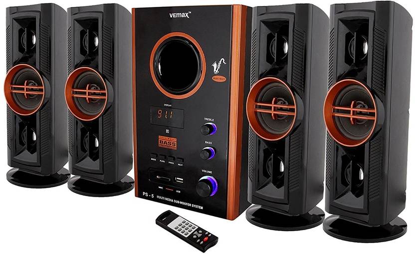 Vemax Eiffel Bluetooth Hi Bass Surround Sound System Tower