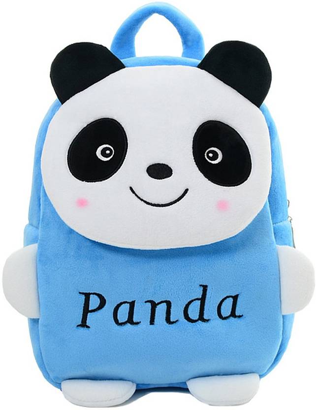 Flipkart Pandora Blue New Panda Velvet School Bag For Nursery Pandora Blue New Panda Velvet School Bag For Nursery Kids Age 2 To 5 Waterproof