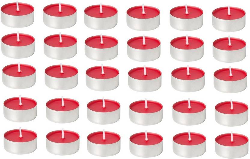 Kala Decorators 30 Pcs Red Strawberry Smokeless Color Tea Light Kala Decorators 30 Pcs Red Strawberry