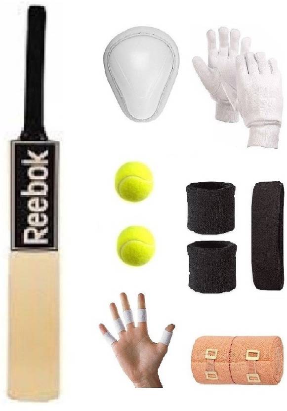 Retail World Branded Black Sticker Poplar/Popular Willow Cricket Bat