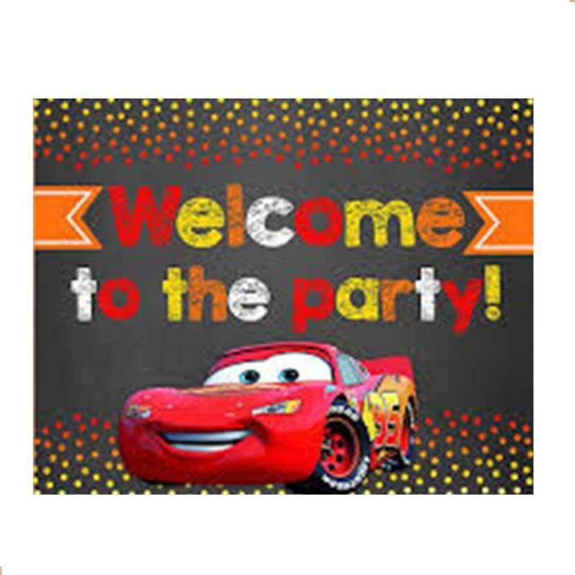 Theme My Party Car Welcome Banner For Birthday Party Price In