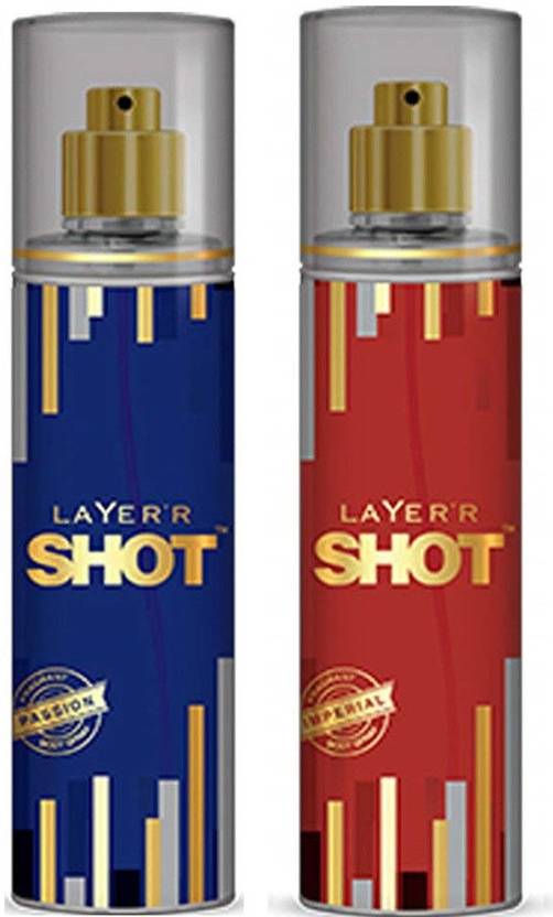 Layer'r Shot DYNAMIC,IMPERIAL Perfume Body Spray For Men & Women
