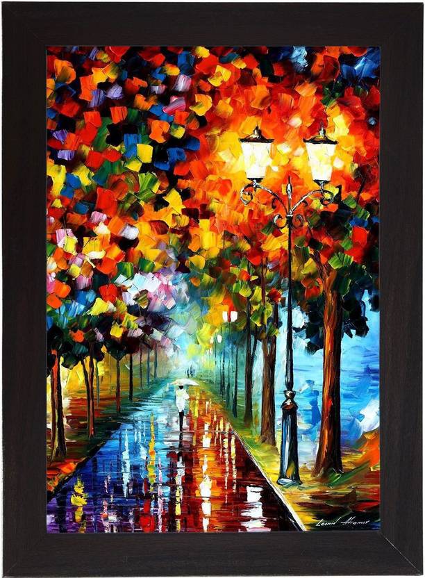 Veryhom Artistic Colorful Abstract Art Glass Digital Reprint