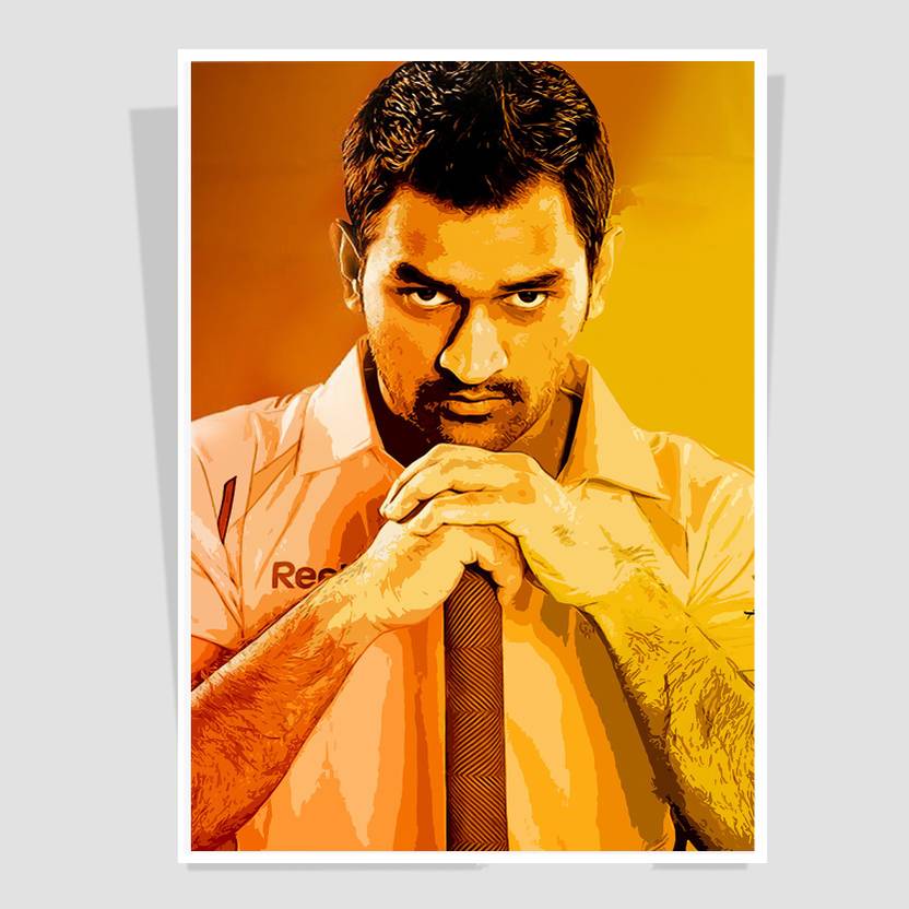 Captain Dhoni For Office Decor Room Wall Poster Painting