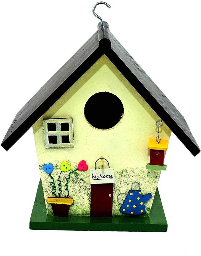 The Weaver S Nest Large Birdhouse With Watering Can Decorative