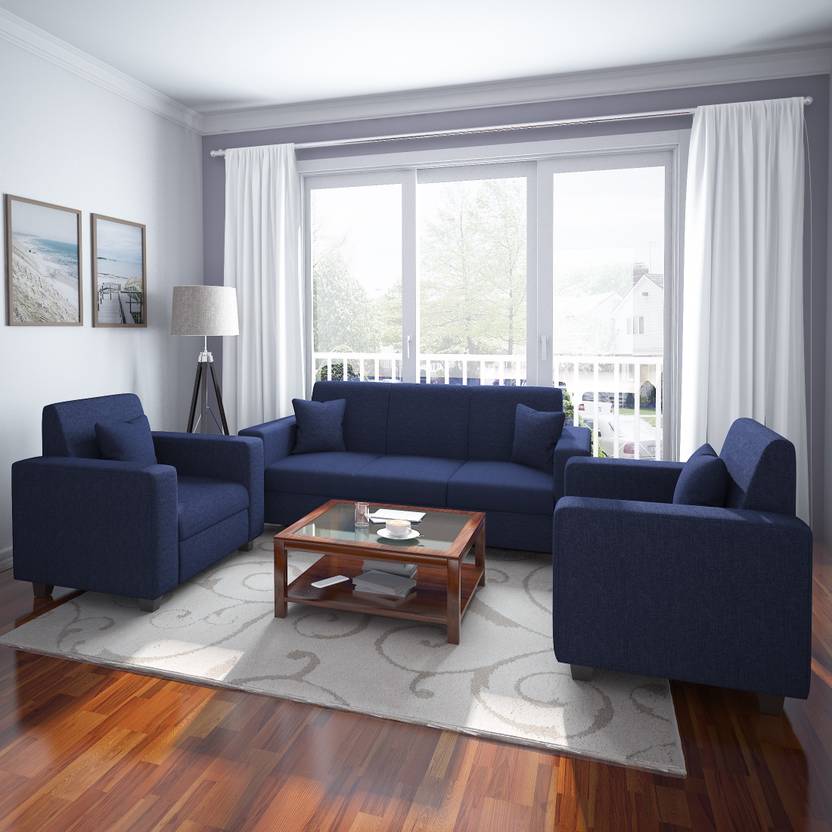 Flipkart Perfect Homes Eleana Fabric 3 + 1 + 1 Sofa Set Price in India