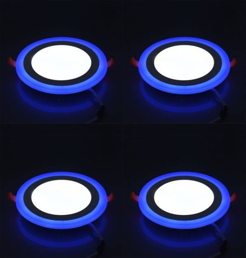 D Mak 16 Watt Led Side Blue Conceal Round Panel Light