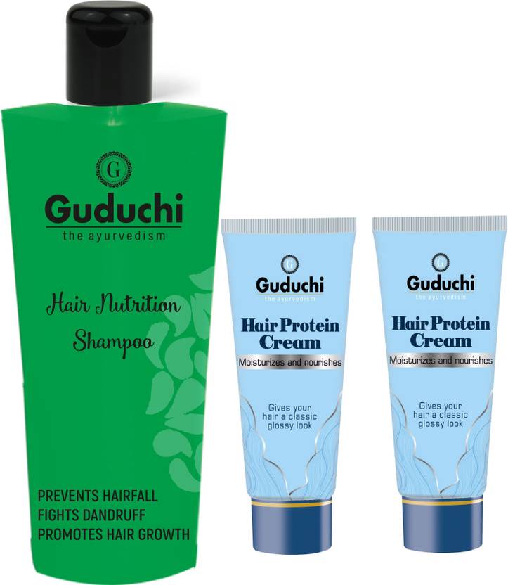 Guduchi Ayurveda Guduchi Hair Protein Cream Pack Of 2 And Hair