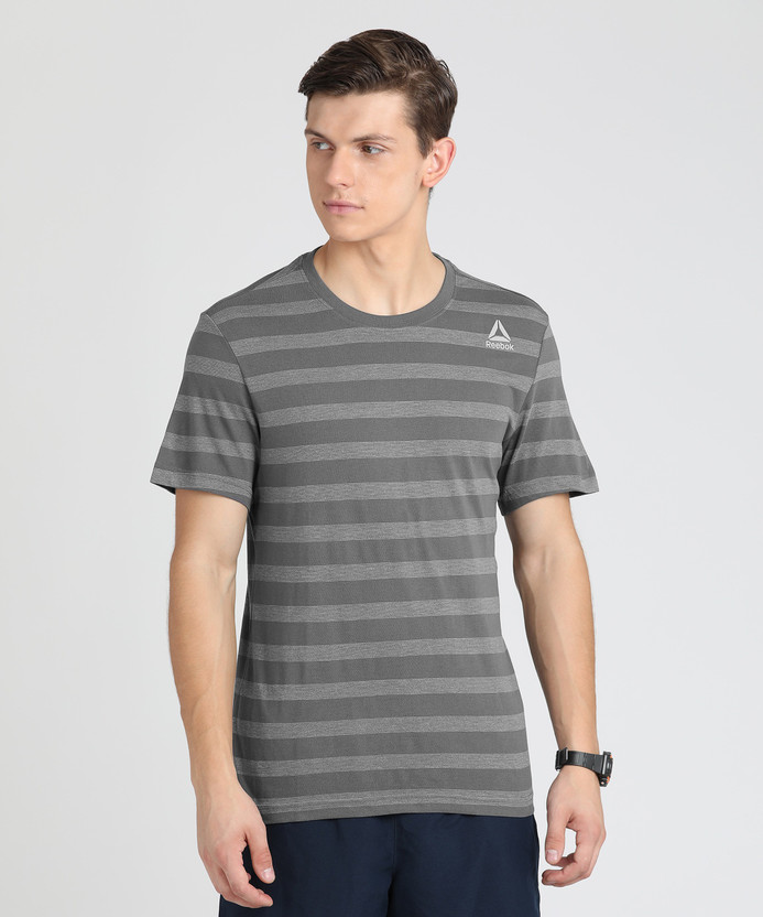 reebok t shirt mens grey