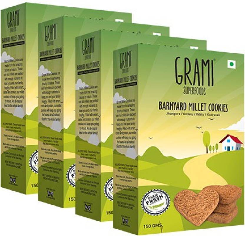 Grami Superfoods Barnyard Millet Cookies Pack Of 4 600g Price