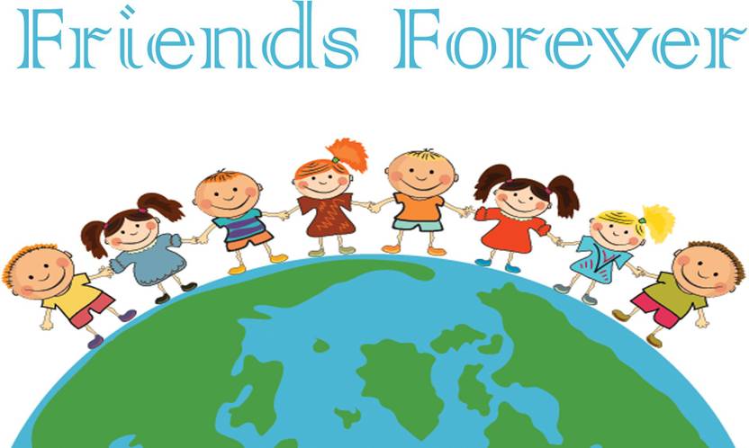 Cartoon Images Of Friends Forever Photographic Paper