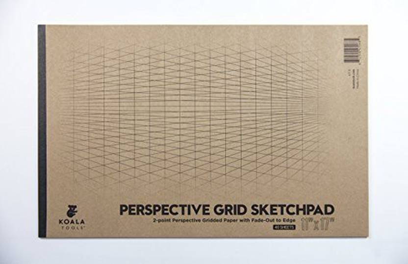 Koala Tools Drawing Perspective 2 Point Large Sketch Pad