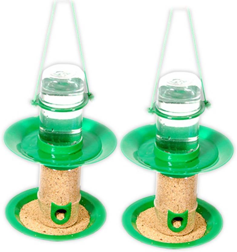 Amijivdaya Small Double Decker Pack Of 2 Window Bird Feeder Bird