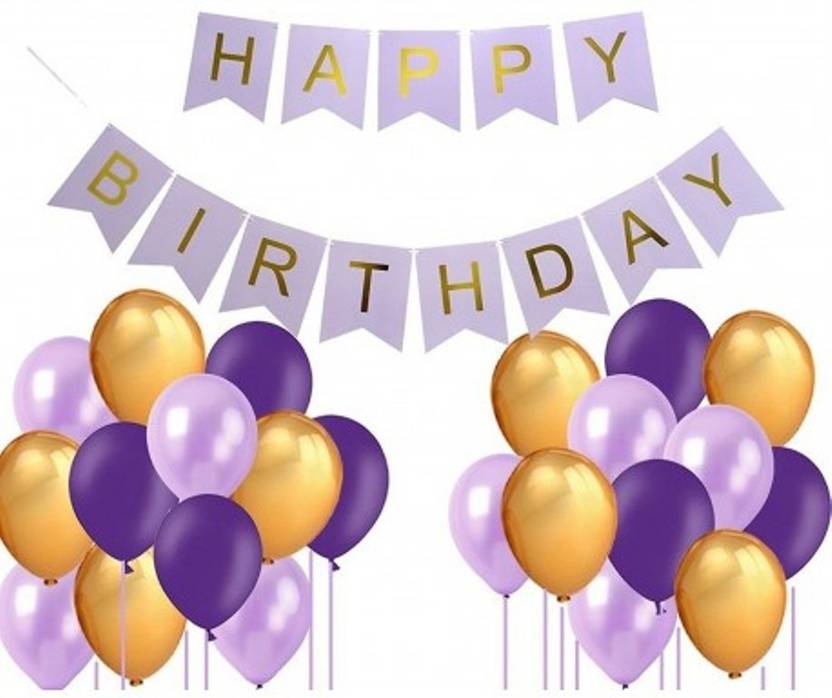 Theme My Party Decoration Pack For Birthday Blue Happy Birthday