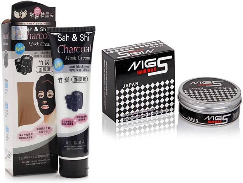 Sah Shi Charcoal Peel Off Mask With Mg5 Hair Wax Price In India