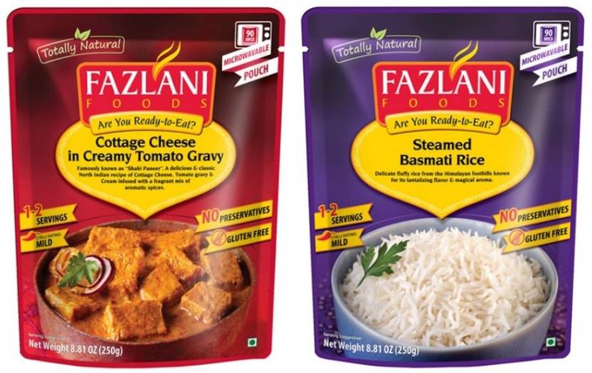 Fazlani Foods Ready To Eat Shahi Paneer Cottage Cheese In Tangy