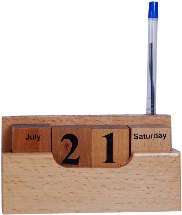 Flipkart Com Sigaram 2 Compartments Wood Calendar With Wooden