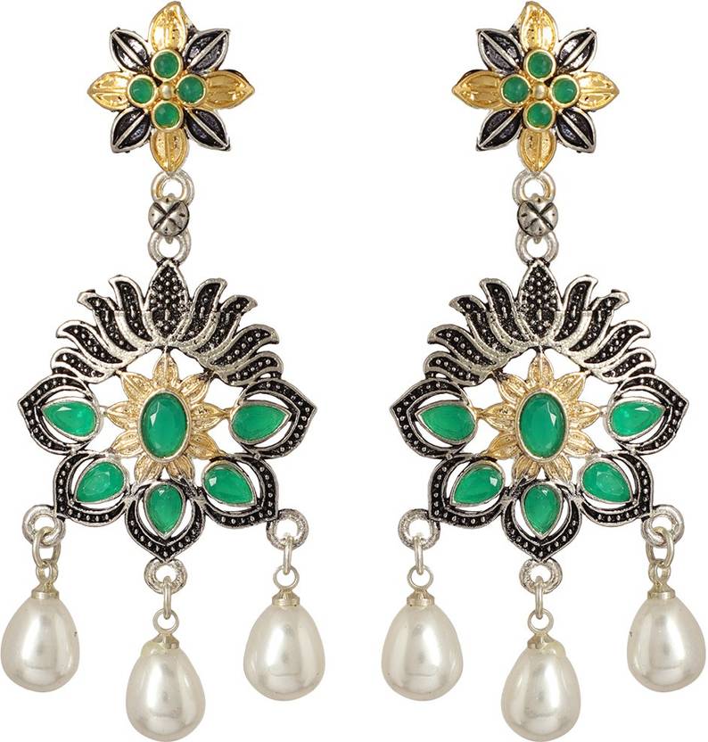 Flipkart Muchmore Golden Silver Tone Dangle Drop Flipkart Muchmore Golden Silver Tone Dangle Drop