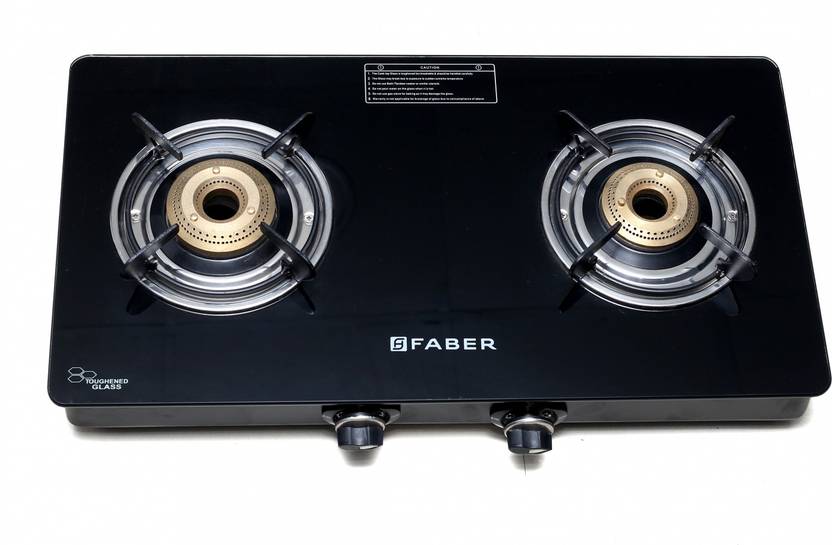 FABER SPLENDOR 2BB BK Stainless Steel Manual Gas Stove Price in India