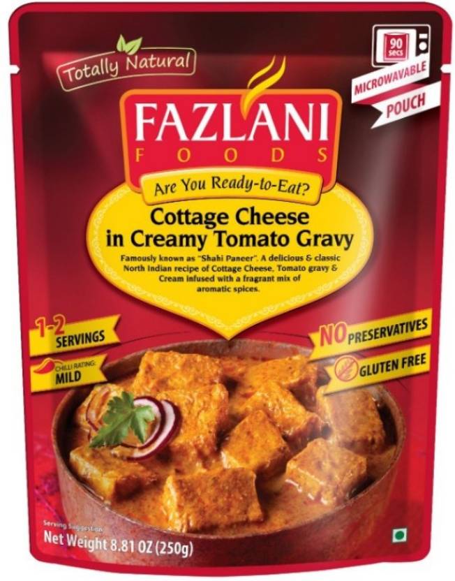 Fazlani Foods Ready To Eat Shahi Paneer Cottage Cheese In Tangy