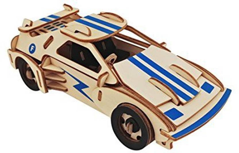 Generic 3d Wooden Model Toy Kit Diy Assembly Construction Jigsaw Generic 3d Wooden Model Toy Kit Diy Assembly Construction Jigsaw Puzzle Woodcraft Set Build Ferrari Sports Car Kids Puz 1 Pieces