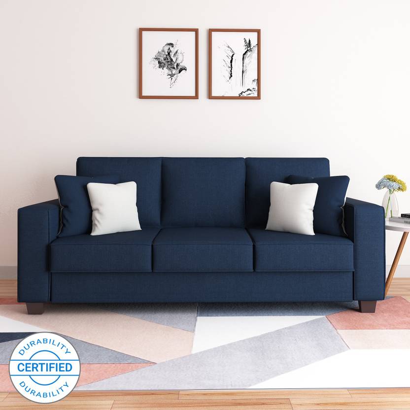 Flipkart Perfect Homes Meteora Fabric 3 Seater Sofa Price in India