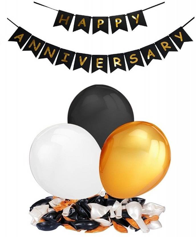 Theme My Party Multicolor Happy Anniversary Celeberation