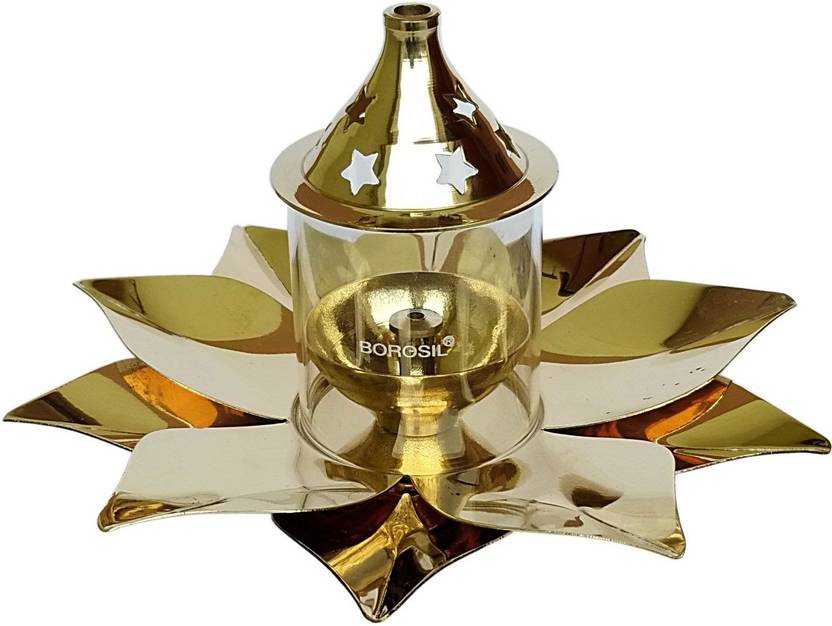 Borosil Akhand Diya Brass Table In India Borosil Akhand Diya Brass Table