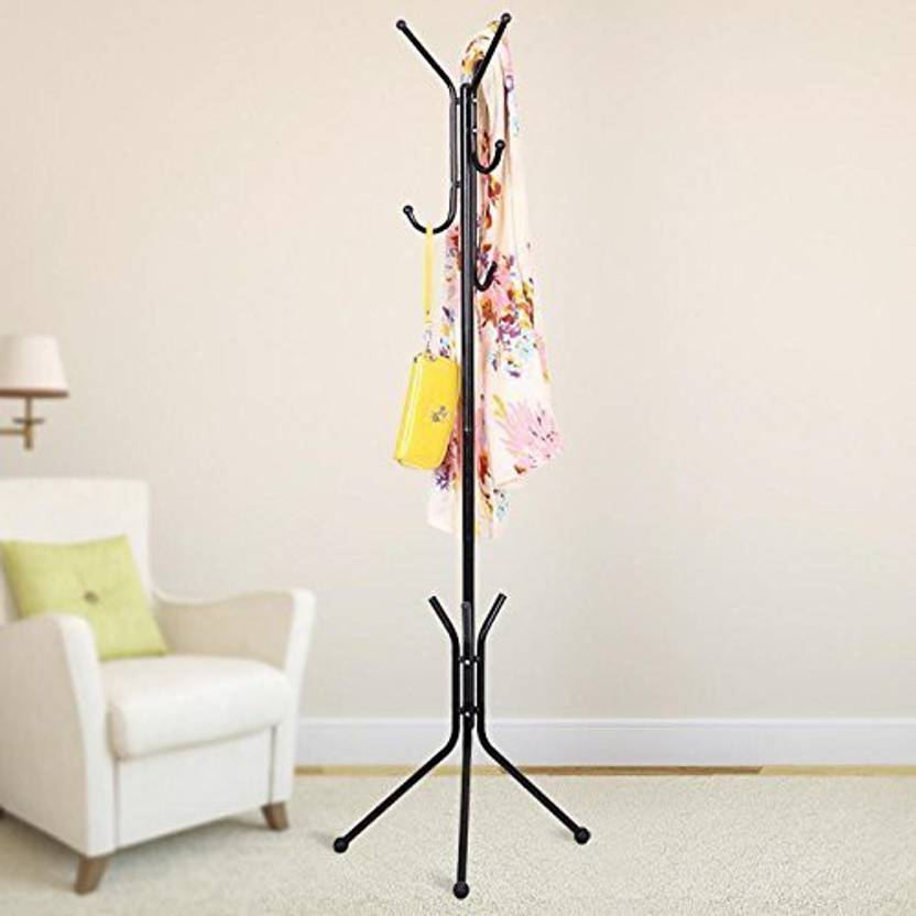 Styleys Wrought Iron Coat Rack Hanger Creative Fashion Bedroom For Hanging Clothes Shelves Wrought Iron Racks Standing Coat Rack Black Steel Floor