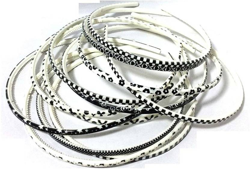 New Arihant Traders New Arihant Traders Black White Hair Band