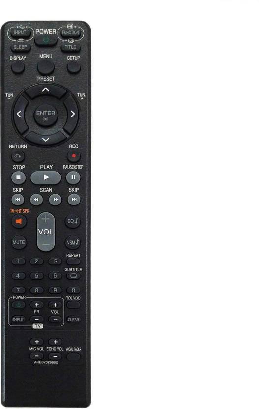 Lipiworld Akb37026802 Dvd Universal Remote Compatible With Lg Lipiworld Akb37026802 Dvd Universal Remote Compatible With Lg Home Theater System Controller Black