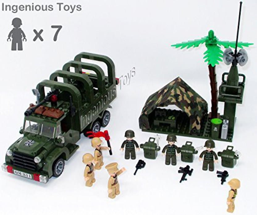 300pcs Military Playset Toy Army Soldiers Vhicles Tank Model Action Figures