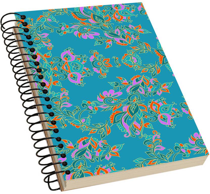 Delberto Innovative Floral Notebook A5 Notebook Single Rule 100 Pages
