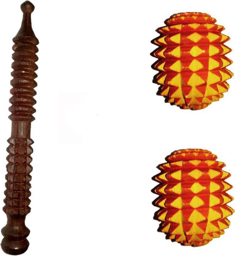 Zenon Acupressure Wooden Hand Roller With Energy Ball Foot Zenon Acupressure Wooden Hand Roller With Energy Ball Foot Pointed Set Of