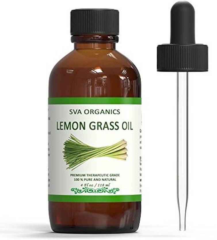 Sva Organics Lemongrass Essential Oil 4oz 118ml 100 Pure