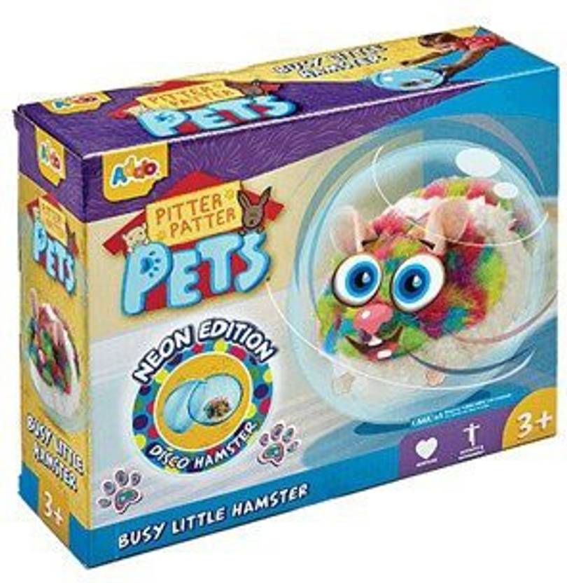 Generic Addo Pitter Patter Pets Busy Little Hamster Neon Edition Multi